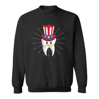 Dental Tooth Hat 4Th Of July Usa Flag Dentist Sweatshirt | Mazezy