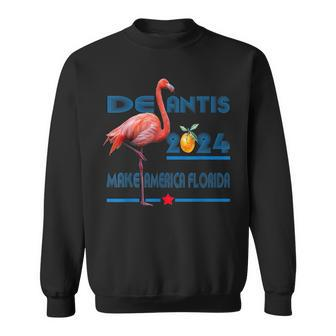 Desantis 2024 Make America Florida Flamingo Election V4 Sweatshirt - Thegiftio UK