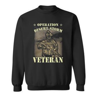 Desert Storm Veteran Pride - Us Army Veteran Flag Sweatshirt | Mazezy