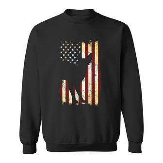 Devon Rex Silhouette American Flag 4Th Of July Sweatshirt | Mazezy