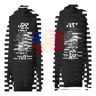 Dog Owner Us Flag 4Th Of July Fathers Day Boxer Dad Sweatshirt - Seseable