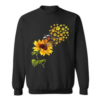 Dog Paw Sunflower You Are My Sunshine Sweatshirt - Thegiftio UK