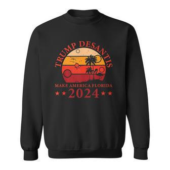 Donald Trump Tee Trump Desantis 2024 Make America Florida Sweatshirt | Mazezy UK