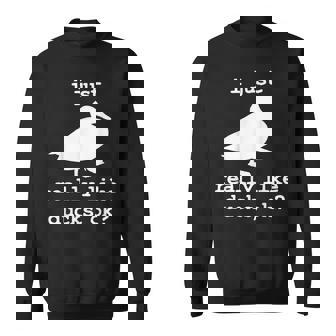 Duck Ducks Hunt Hunting Sweatshirt - Thegiftio