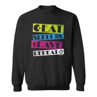 Eat Sleep Rave Repeat Women Men Club Music Rave Sweatshirt - Thegiftio UK