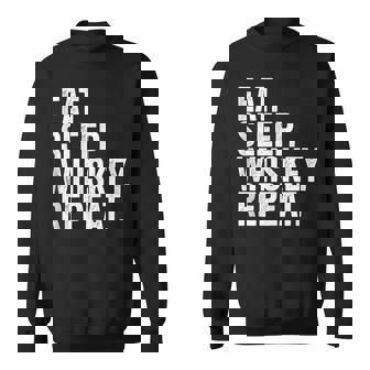 Eat Sleep Whiskey Funny Tennessee Whiskey Sweatshirt - Thegiftio