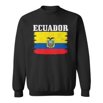 Ecuador Ecuadorian Flag Pride Roots Sweatshirt | Mazezy