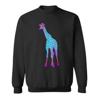 Edm Electronic Dance Techno Giraffe Rave Sweatshirt - Thegiftio UK