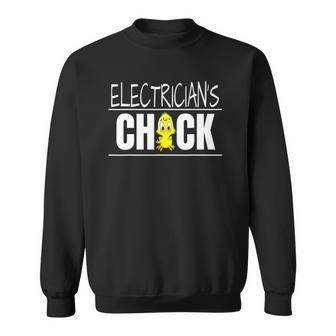 Electricians Chick Gift Wife Girlfriend Sweatshirt | Mazezy