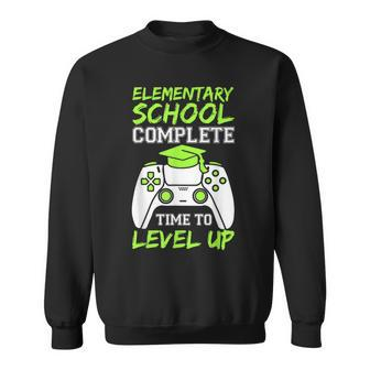 Elementary Complete Time To Level Up  Kids Graduation  Sweatshirt