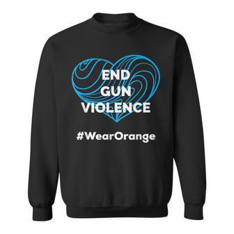 Enough End Gun Violence Wear Orange Sweatshirt | Mazezy