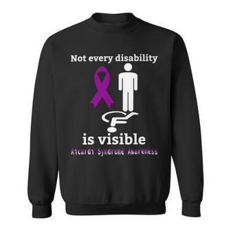 Every Disability Is Visible Aicardi Syndrome Awareness Purple Ribbon Aicardi Syndrome Support Aicardi Syndrome Awareness Sweatshirt | Favorety DE