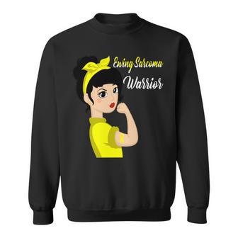 Ewings Sarcoma Warrior Strong Women Yellow Women Ewings Sarcoma Ewings Sarcoma Awareness Sweatshirt | Favorety UK