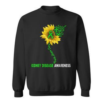 Faith Hope Cure Kidney Disease Sunflower Puzzle Pieces Sweatshirt - Seseable