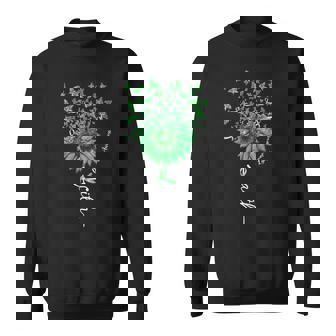 Faith Sunflower Butterfly Lyme Disease Awareness  Sweatshirt