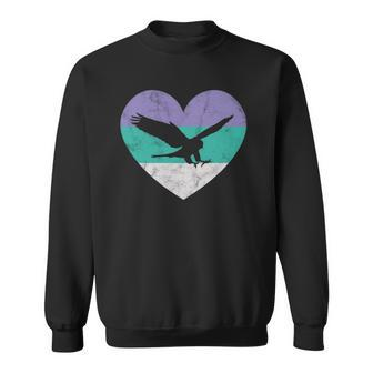 Falcon Bird Gift For Women & Girls Retro Cute Sweatshirt | Mazezy