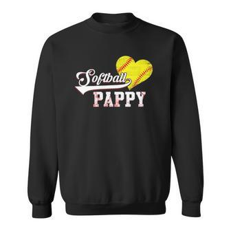 Family Softball Player Gifts Softball Pappy Sweatshirt | Mazezy