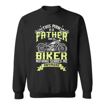 Father Grandpa And Biker Funny Motorcycle Race Dad Gift95 Family Dad Sweatshirt - Monsterry UK