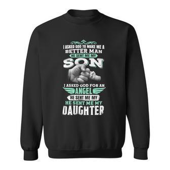 Father Grandpa Father Son And Daughter 87 Family Dad Sweatshirt - Monsterry DE