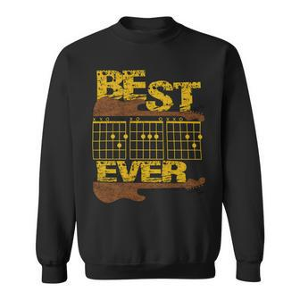 Father Grandpa Mens Guitar Chord Dad Best Ever Guitar Lover 122 Family Dad Sweatshirt - Monsterry AU