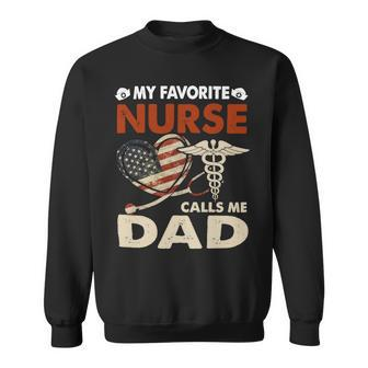 Father Grandpa Mens My Favorite Nurse Calls Me Daddad Papa Gi333 Family Dad Sweatshirt - Monsterry