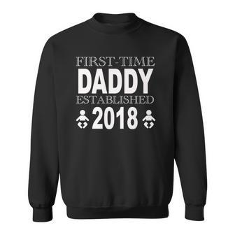 Fathers Day New Daddy First Time Dad Gift Idea Sweatshirt | Mazezy