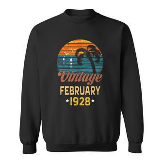 February 1928 Birthday Gift For Women & Men Sweatshirt | Mazezy