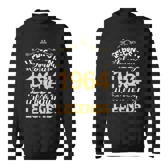 February 1964 Birthday Life Begins In February 1964 V2 Sweatshirt - Seseable