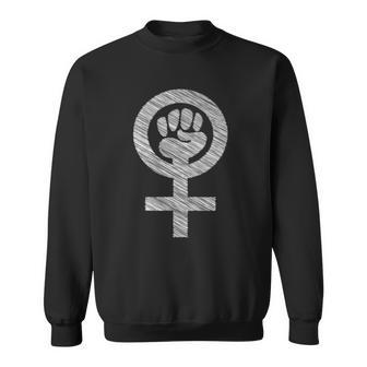 Feminist Feminine Power Resist Female Sign Sweatshirt | Mazezy