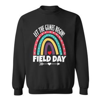 Field Day Let The Games Begin Colors Rainbow Girls Teachers V2 Sweatshirt - Thegiftio UK
