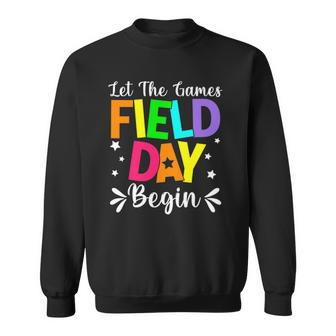 Field Day Let The Games Begin Kids Boys Girls Teacher Sweatshirt | Mazezy