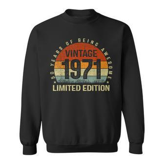 Fifty Years Of Being Awesome 50 Years Old 50Th Birthday Sweatshirt - Seseable