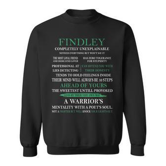 Findley Name Gift Findley Completely Unexplainable Sweatshirt - Seseable