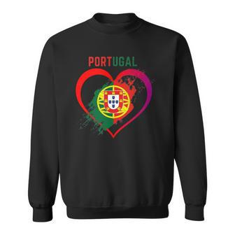 Flag Of Portugal Portuguese Flag Travel Souvenir Sweatshirt - Thegiftio UK