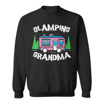 Flamingo Glamping Grandma - Grandma Sweatshirt - Thegiftio UK