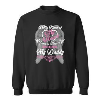 For My Daddy Lives In Heaven My Daddy Guardian Angel Sweatshirt | Mazezy