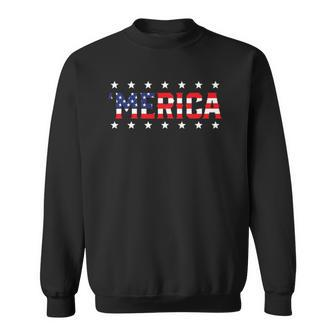 Fourth Of July 4Th July Us America Flag Kids Boys Merica Sweatshirt - Thegiftio UK