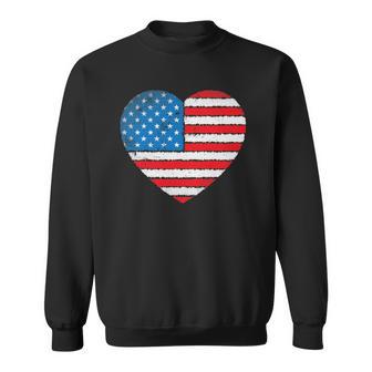 Fourth Of July 4Th July Us America Flag Kids Men Patriotic Sweatshirt - Thegiftio UK