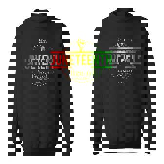 Free-Ish Since 1865 With Pan African Flag For Juneteenth Sweatshirt - Thegiftio UK