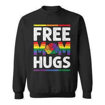 Free Mom Hugs Daisy Gay Pride Lgbt Gifts Sweatshirt - Thegiftio UK