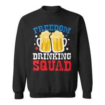 Freedom Drinking Squad Beer Matching 4Th Of July Team Gift Sweatshirt - Seseable