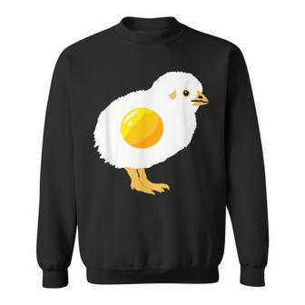 Fried Egg Chicken Sunny Side Up Egg Yolk Breakfast Food Sweatshirt | Seseable CA