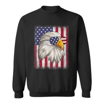 Funny 4Th Of July Usa Flag American Patriotic Eagle Sweatshirt - Seseable
