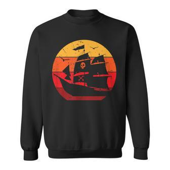 Funny And Sarcastic Distressed Pirate Sailing Ship Sailboat Sweatshirt - Thegiftio UK