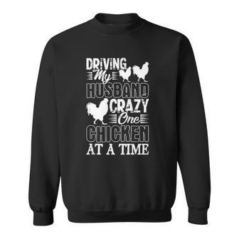 Funny Chicken Chicken Product Crazy Chicken Lady Sweatshirt | Mazezy