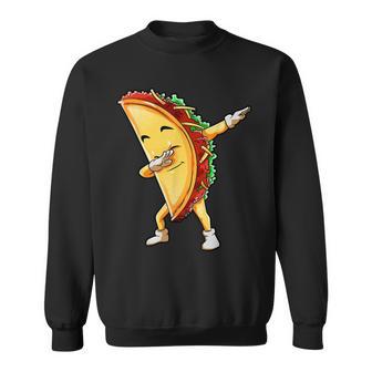 Funny Dabbing Taco Cinco De May Mexican Food Sweatshirt | Favorety DE