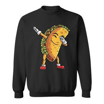 Funny Dabbing Taco Cinco De May Mexican Food V5 Sweatshirt | Favorety