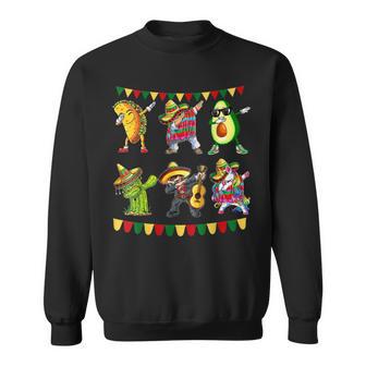 Funny Dabbing Taco Cinco De May Mexican Food V6 Sweatshirt | Favorety