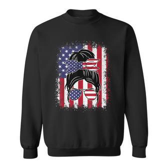 Funny Fourth Of July Patriotic American Flag 4Th Of July Sweatshirt - Seseable