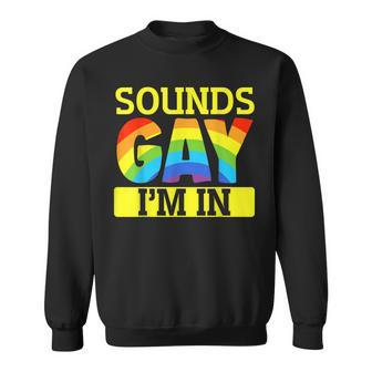 Funny Gay Pride Apparel Lesbian Pride Its Okay To Be Gay Sweatshirt - Thegiftio UK